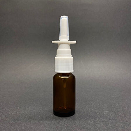 20ml kahverengi şişe, Burun spreyi, 12 adet Nazal Spreyli, Ecza şişesi, İlaç Şişesi