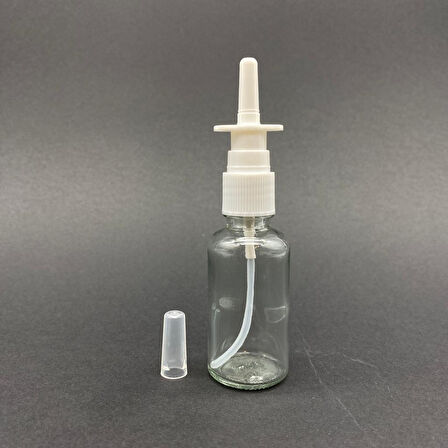 20ml şeffaf şişe, Burun spreyi, 24 adet Nazal Spreyli, Ecza şişesi, İlaç Şişesi