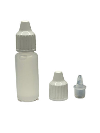 10ml PE aseton şişesi, 12 adet, plastik damlacıklı şişe, damlatmalı şişe