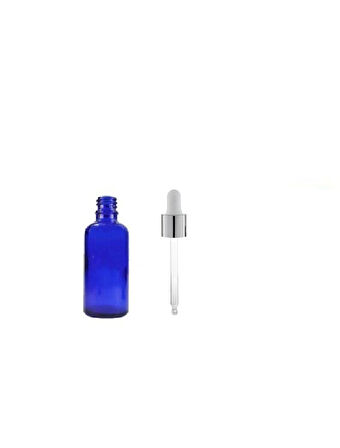 10ml mavi cam damlalıklı şişe, gümüş kapak beyaz emzik,24 adet, ecza şişesi, damlalıklı şişe, propolis şişesi, damlatmalı şişe, saç serum şişesi, ecza şişesi