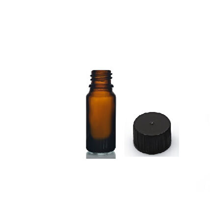 10ml kahverengi şişe düz kapaklı, 24 adet, cam şişe, esans şişesi, yağ şişesi, kozmetik şişesi