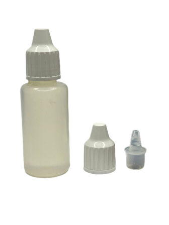 20ml PE aseton şişesi, 12 adet, plastik damlacıklı şişe, damlatmalı şişe