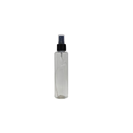 20ml PE şeffaf şişe siyah sprey başlık, 24 adet, dezenfektan şişesi, plastik şişe, medikal şişe, boş şişe, parmak sprey başlık, spreyli şişe