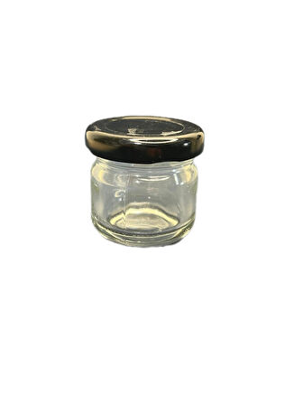 40ml şeffaf cam konserve kavanozu siyah kapaklı, 12 adet, cam kavanoz, konserve kavanozu, reçel kavanozu, bal kavanozu, saklama kavanozu