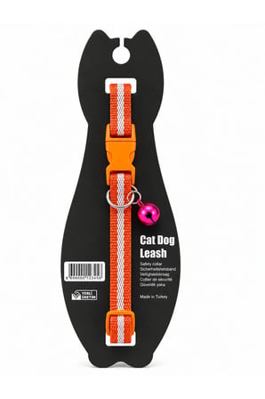 Kedi ve Küçük Irk Köpekler İçin Ayarlanabilir Zilli Boyun Tasması