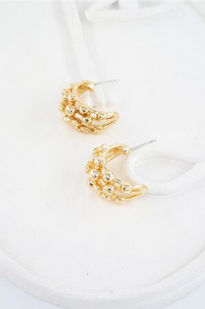 Kadın Özel Tasarım 2 cm Bubble Küpe