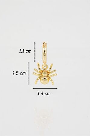 Kadın Kendi Tarzını Oluştur Örümcek Model  1 Adet Küpe