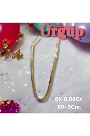 8AYAR 6.06Gram Altın ince Balıksırtı Zincir