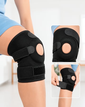 Ayarlanabilir Cırtlı Dizlik Ligamentli Açık Patella Tasarım