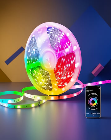 10 metre şerit LED ses duyarlı USB beslemeli