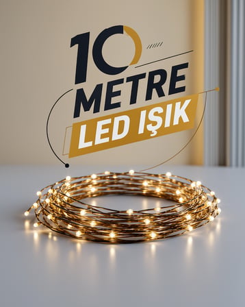 10 metre gün ışığı LED ışık seti 100 ampul