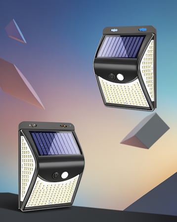 Güneşli Hareket Sensörlü 20 LED Duvar Lambası