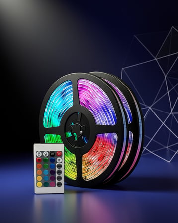 5 metre kumandalı RGB LED şerit