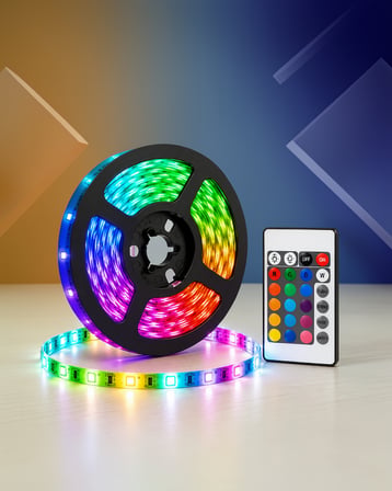 5M RGB Şerit LED Kumandalı