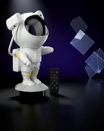 Astronot Projeksiyon Lamba Speaker 120x113x228 mm