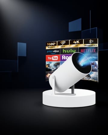 Ayaklı Sinema Projektörü 1080p Lazer Görüntü