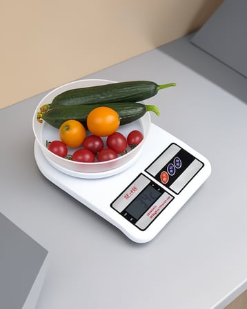 Dijital Mutfak Tartısı 10 kg Kapasiteli Tek Tuş Sıfırlama