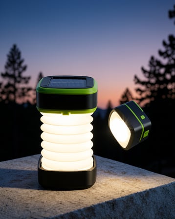 Katlanabilir LED Kamp Lambası 3 Kademeli 1200 mAh