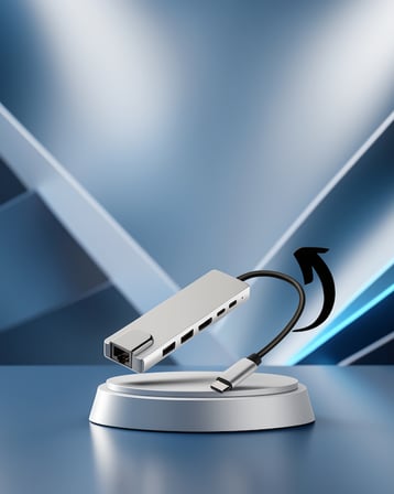 USB Type-C 8 İçinde 1 Hub Dönüştürücü HDMI Micro SD Uyumlu