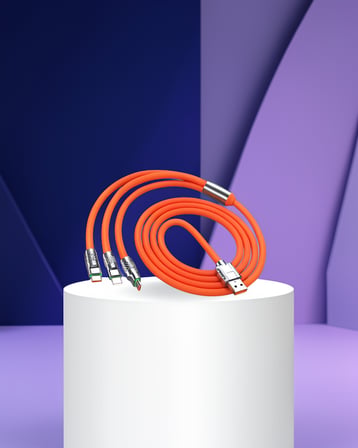 Type-C 180 Derece Dönen Şarj Kablosu