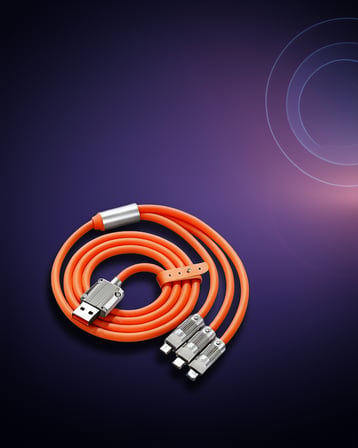 3 İn 1 Şarj Kablosu Type-C ve USB Mikro Uyumlu