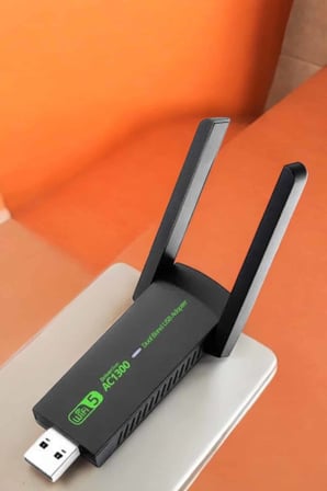 Kablosuz Wifi Adaptör Çift Bantlı 1200 Mbps