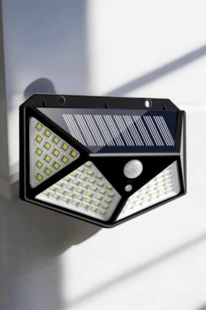 Güneş Enerjili Hareket Sensörlü 100 LED Bahçe Işıkları