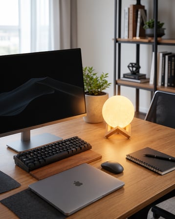 Dekoratif 3D Ay Gece Lambası USB Şarjlı UCZZAYIŞIĞILAMBA-2