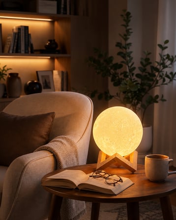 3D Ay Gece Lambası UCZZAYIŞIĞILAMBA-3