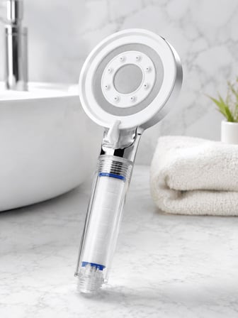 Duş Başlığı Yüksek Basınçlı Mineral Filtreli UCZZBEYAZDUŞBAŞLIĞI-1