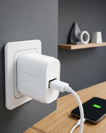 12W USB Şarj Adaptörü Standart Priz Uyumlu