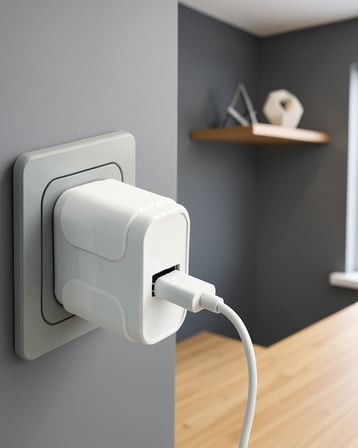 12W USB Şarj Adaptörü Pratik Kompakt Tasarım