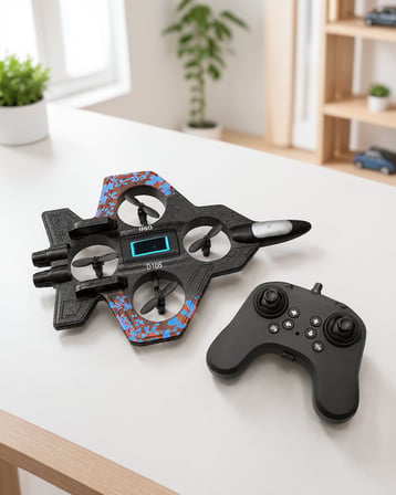 Drone 2.4G Kumandalı Savaş Jeti Görünümlü 360° Akrobatik Jiroskoplu