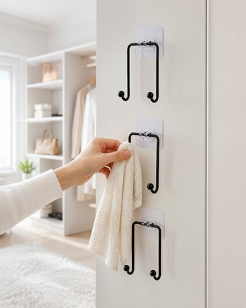 3'lü Duvar Tipi Yapışkanlı Askılık UCZZDLYNLTIKLIYAPISKANLIASKI3-4