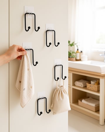 5'li Duvar Tipi Yapışkanlı Askı Seti UCZZDLYNLTIKLIYAPISKANLIASKI5-4