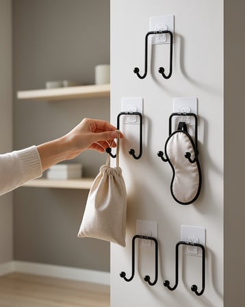 5 Adet Yapışkanlı Çok Amaçlı Duvar Askısı UCZZDLYNLTIKLIYAPISKANLIASKI5-5