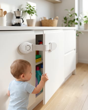 Dolap Çekmecesi Güvenlik Kilitli 10 Adet