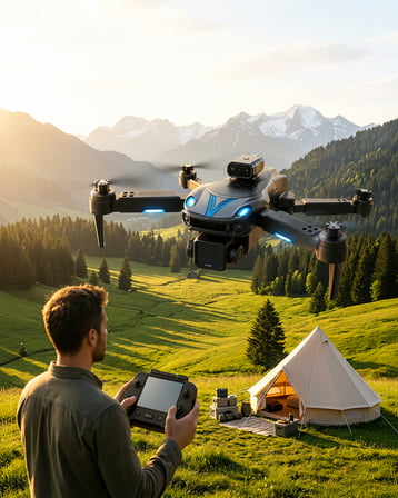 Dron Katlanabilir Çift Kamera VI88 MAX HS325