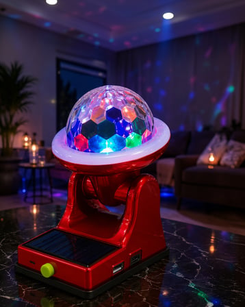360° RGB LED Disco Projektör Güneş Enerjili UCZZDİSKOSOLAR-4