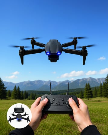 Katlanabilir 4K HD Kamera ile Uzaktan Kumandalı Drone