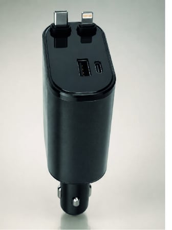 Araç Şarj Cihazı 120W Type-C ve Lightning Çıkışı