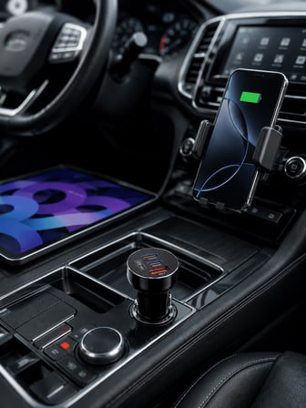 Araç Şarj Cihazı 60W Çift USB-C PD USB-A QC3.0 UCZZLNX01ÇAKMAKLIKŞARJ