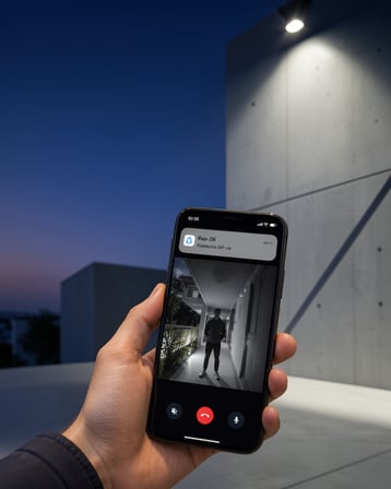 Akıllı Kapı Zili HD Kamera Çift Yönlü Sesli