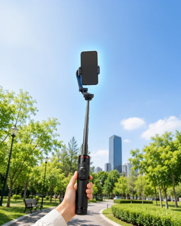 Gimbal Selfie Stick 360° Otomatik Yüz Takibi UCZZPDC22GİMBEL-2