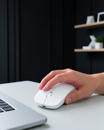 Kablosuz Bluetooth Ergonomik Fare Çift Bağlantılı Şarjlı