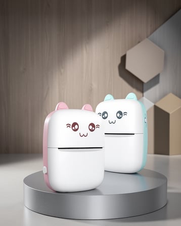 Taşınabilir Mini Termal Yazıcı 200 DPI Bluetooth Bağlantılı