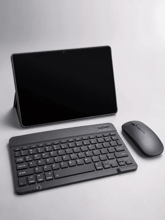 Android Tablet SIM Kartlı Bluetooth Klavye ve Mouse Seti