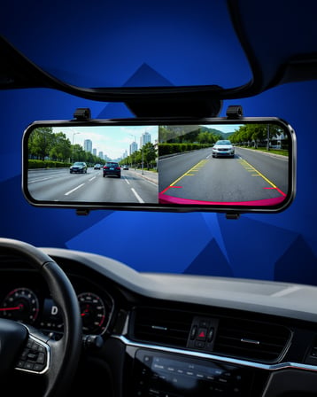 Ayna CarPlay Dokunmatik Multimedya Ekranı Ön Arka Kamera