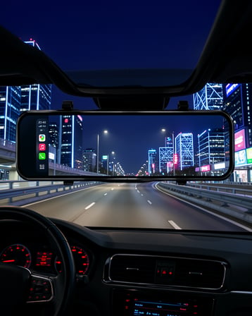Araç İçi Multimedya Ekranı Çift Kamera Destekli Carplay