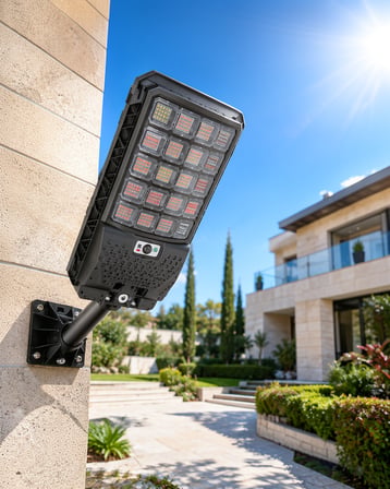 Güneş Enerjili LED Sokak Lambası PIR Hareket Sensörlü UCZZW7207SOLARLAMBA-1